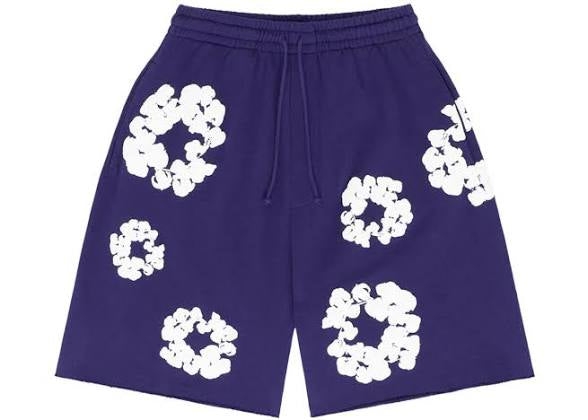 denim tears the cotton wreath shorts Purple