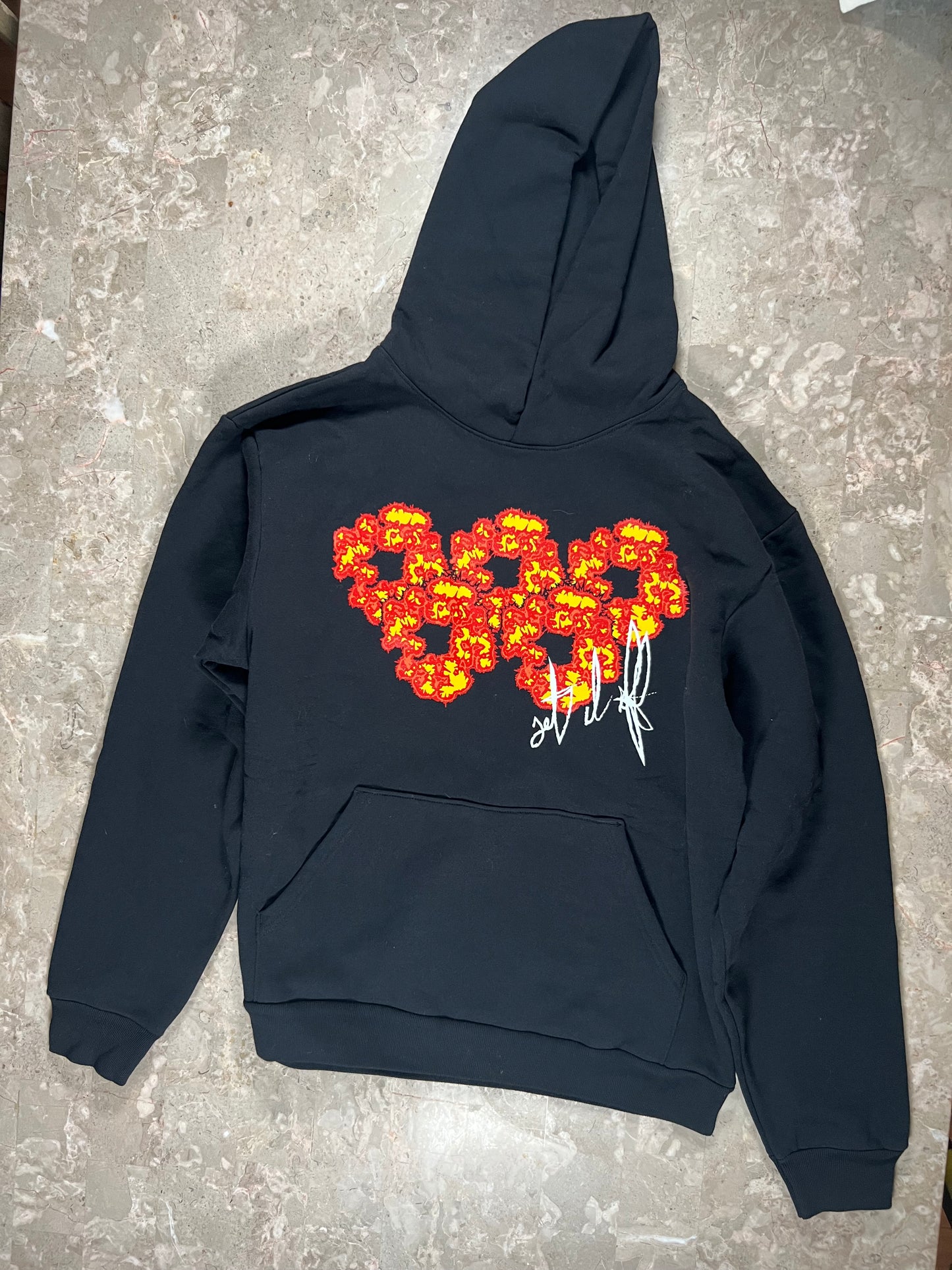 Denim tears black “offset” (used) (like new)