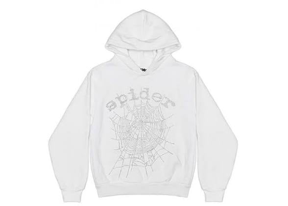 Sp5der web Hoodie rhinestone