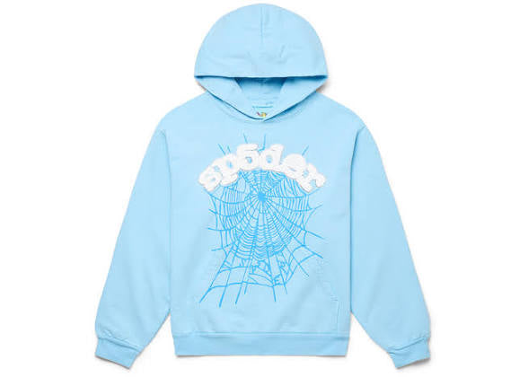 Sp5der web Hoodie “sky blue”