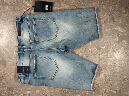 EMBELLISH LOW CUT SHORTS LIGHT BLUE