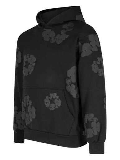 denim tears the cotton wreath Hoodie Black