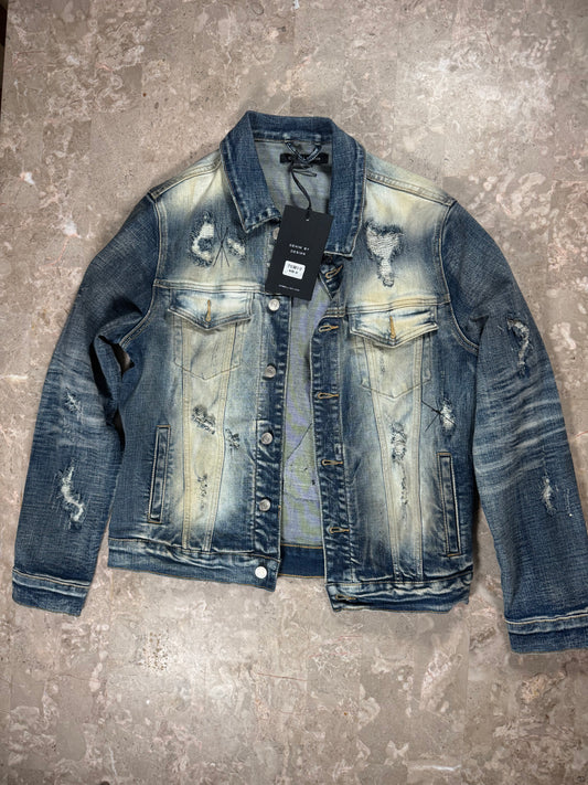 EMBELLISH JEAN JACKET BLUE