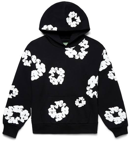 denim tears the cotton wreath Hoodie white/black