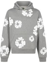 denim tears the cotton wreath Hoodie Grey