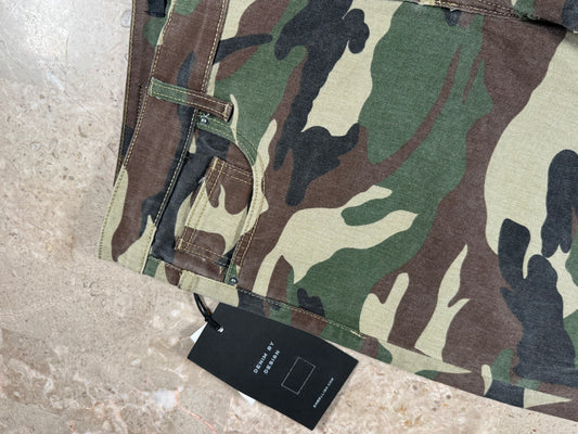EMBELLISH LOW CUT SHORTS camo