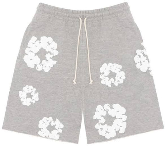 denim tears the cotton wreath shorts Grey