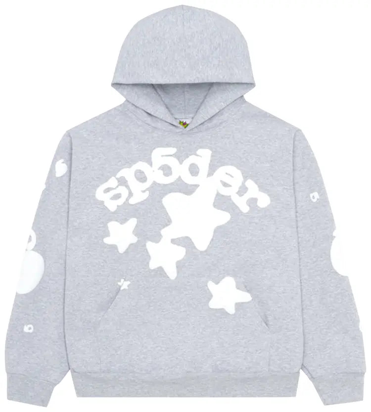 Sp5der Bulega web Hoodie “grey”