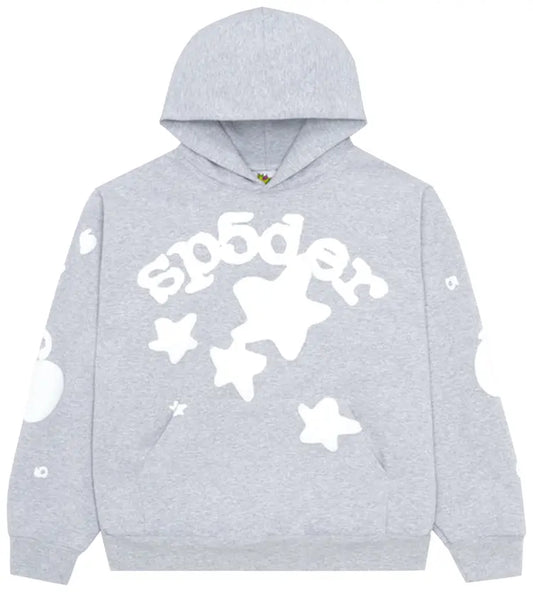 Sp5der Bulega web Hoodie “grey”
