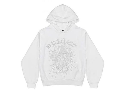Sp5der web Hoodie rhinestone