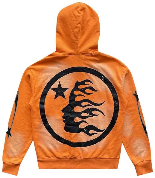 Hellstar fire orange hoodie